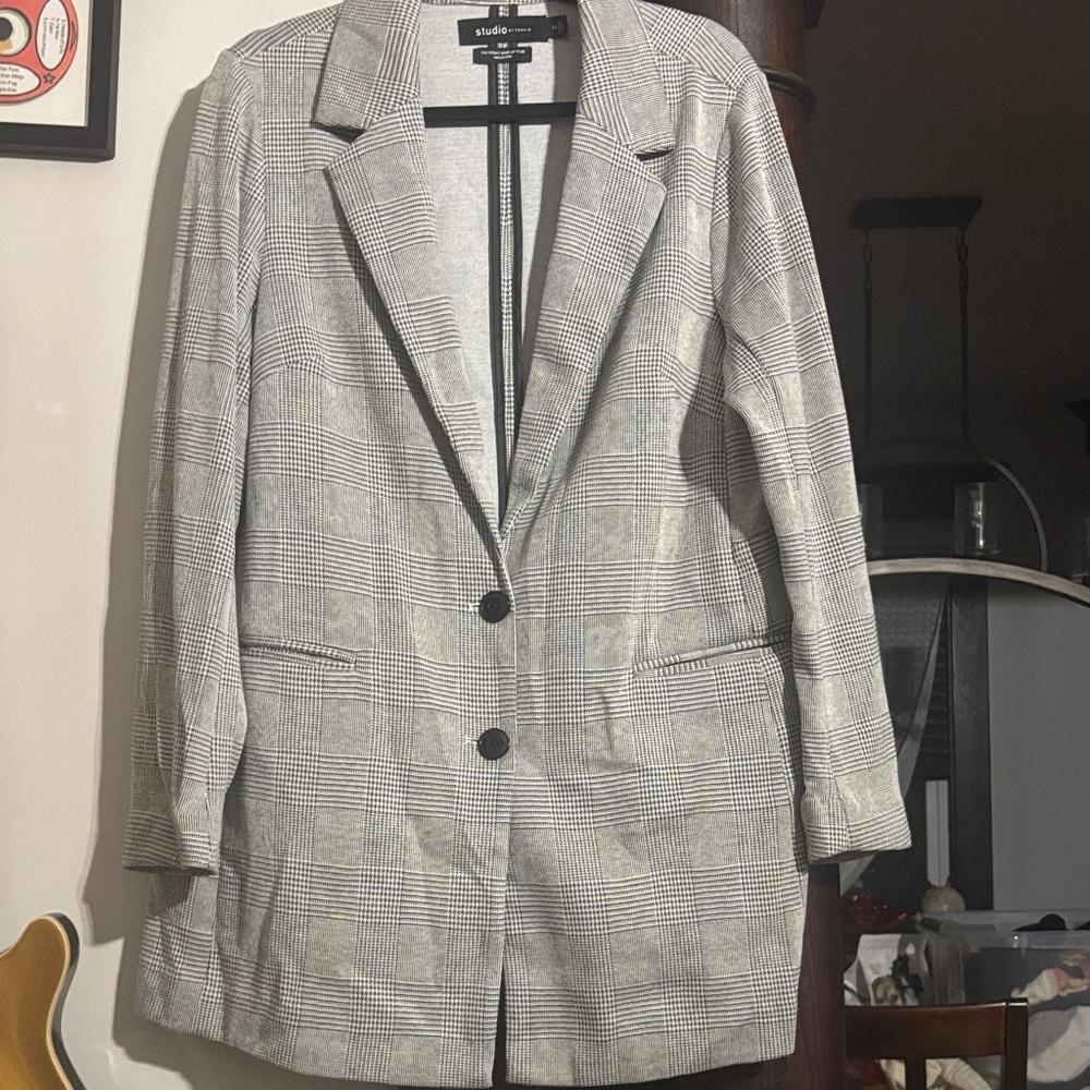 Studio Gray Plaid Blazer